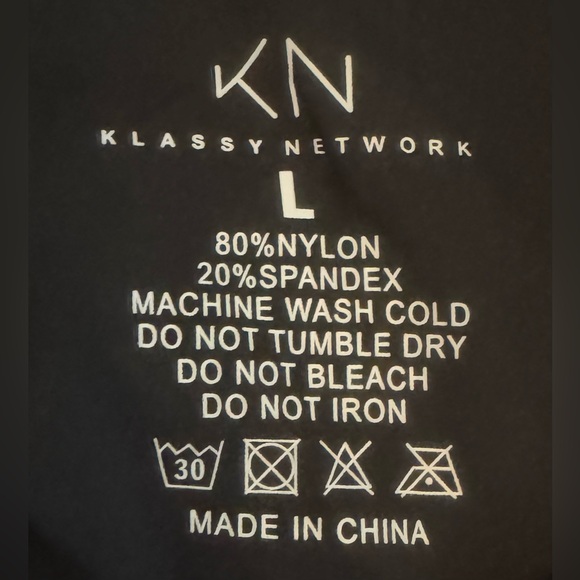 Klassy Network Black Peek A Boo Brami Thong Bodysuit with Built In Cups - Picture 4 of 4